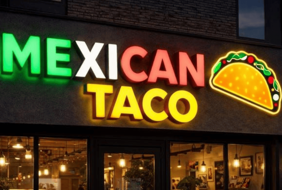 restaurants sign board